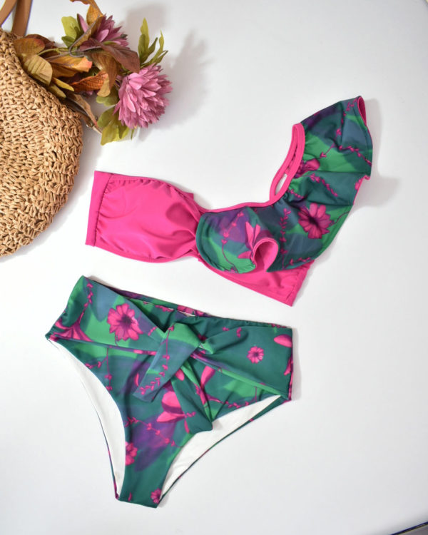 Bikini Green pink - Image 4